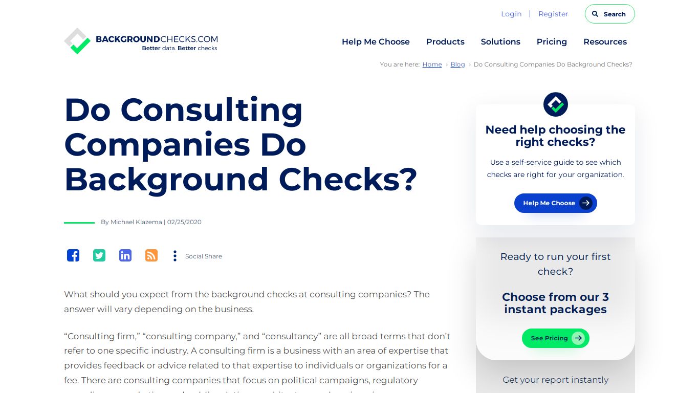 Do Consulting Companies Do Background Checks?